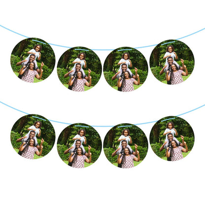 Personalised Photo Garland Circles