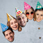 Personalised Birthday Party Hat Face Bunting