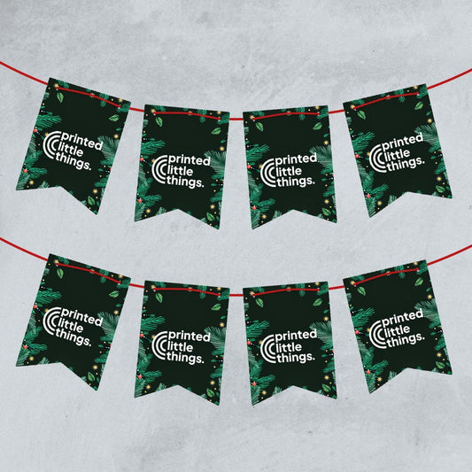 Branded Custom Logo Christmas Bunting