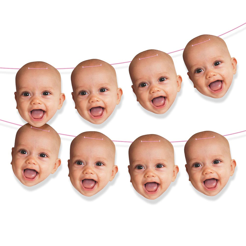 Personalised Baby Face Bunting