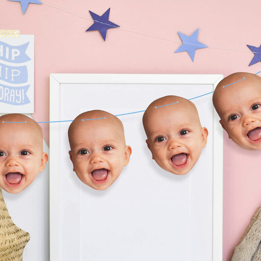 Personalised Baby Face Bunting