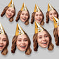 Personalised Birthday Party Hat Face Bunting