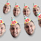 Personalised Birthday Party Hat Face Bunting