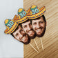 Sombrero Hat Birthday Cake Toppers 12 pack