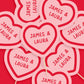 Valentine's Day Love Heart Cake Toppers 12 pack