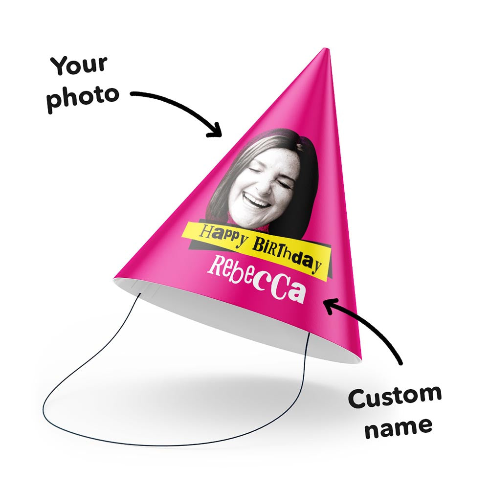 Personalised Punk Birthday Party Hats