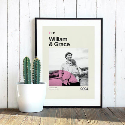 Personalised Valentines Film Poster