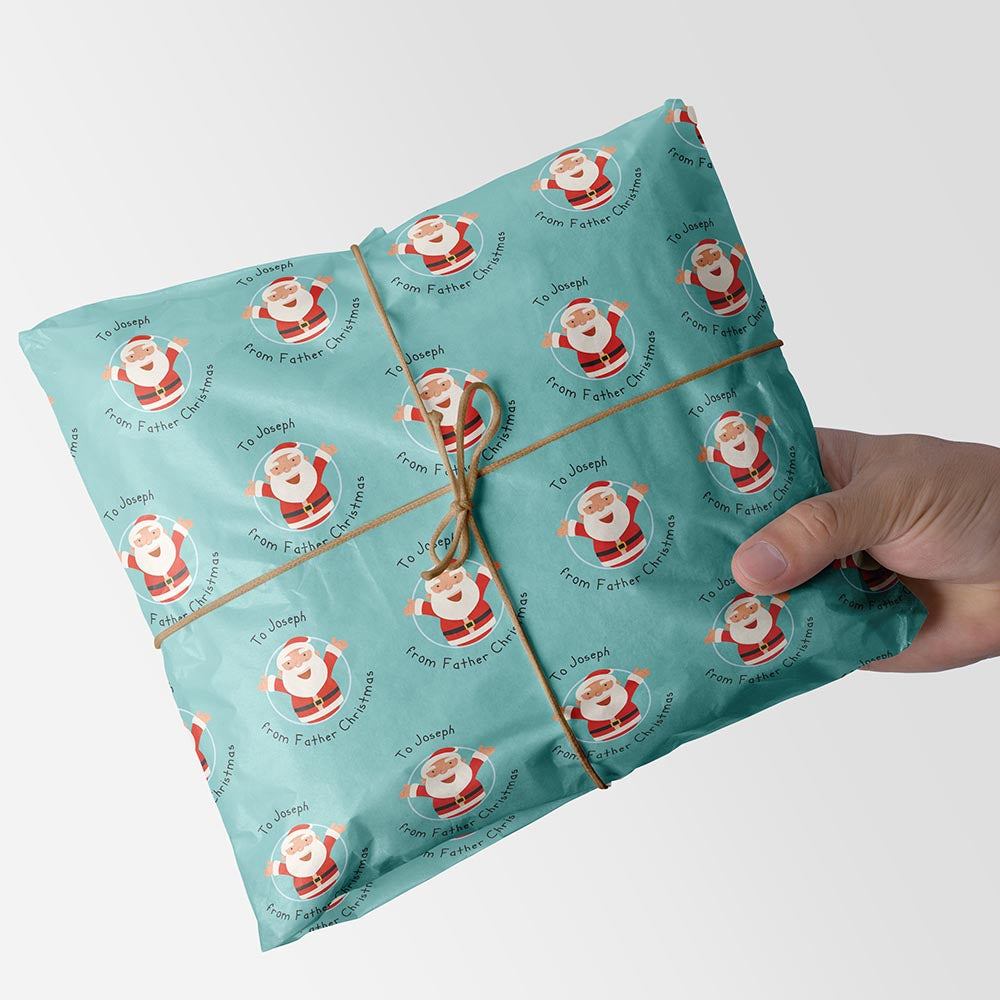 Custom Name Christmas Wrapping Paper