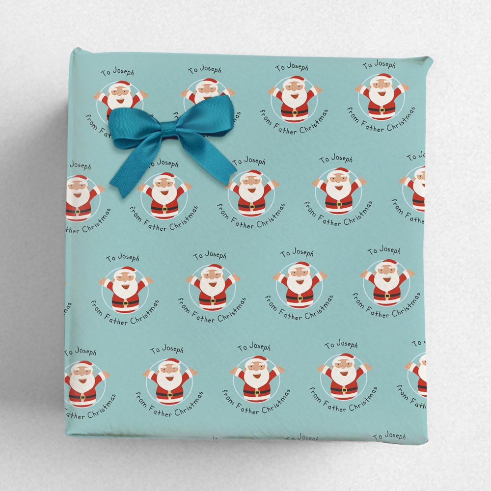 Custom Name Christmas Wrapping Paper