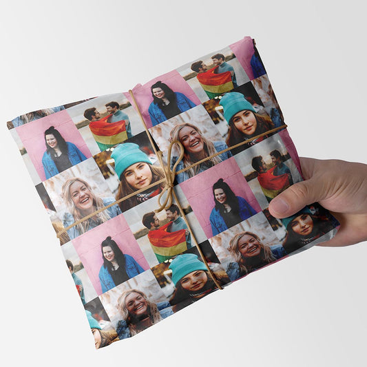 Photo Tile Printed Wrapping Paper