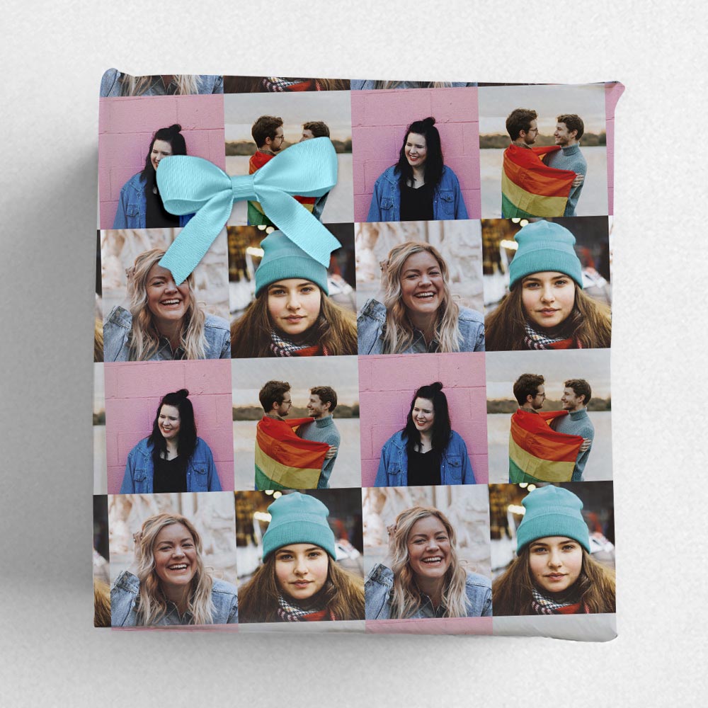 Photo Tile Printed Wrapping Paper