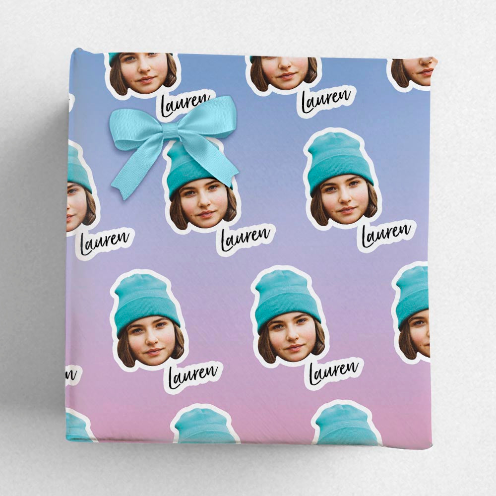 Gradient Personalised Wrapping Paper