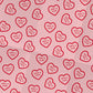 Valentine's Personalised Wrapping Paper Love Hearts Print