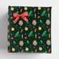 Personalised Photo Christmas Pattern Wrapping Paper